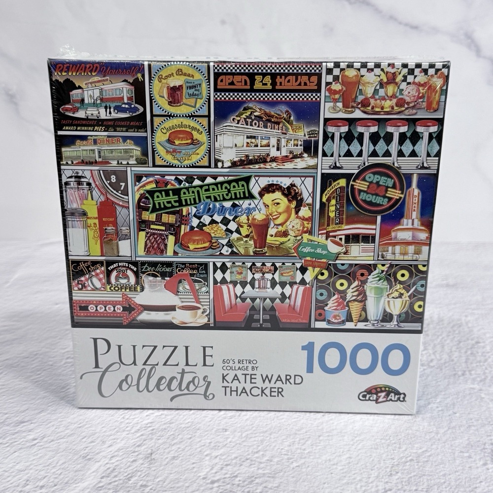 Kate Ward Thacker 1950s Retro Collage Jigsaw Puzzle 1000 Piece Sealed